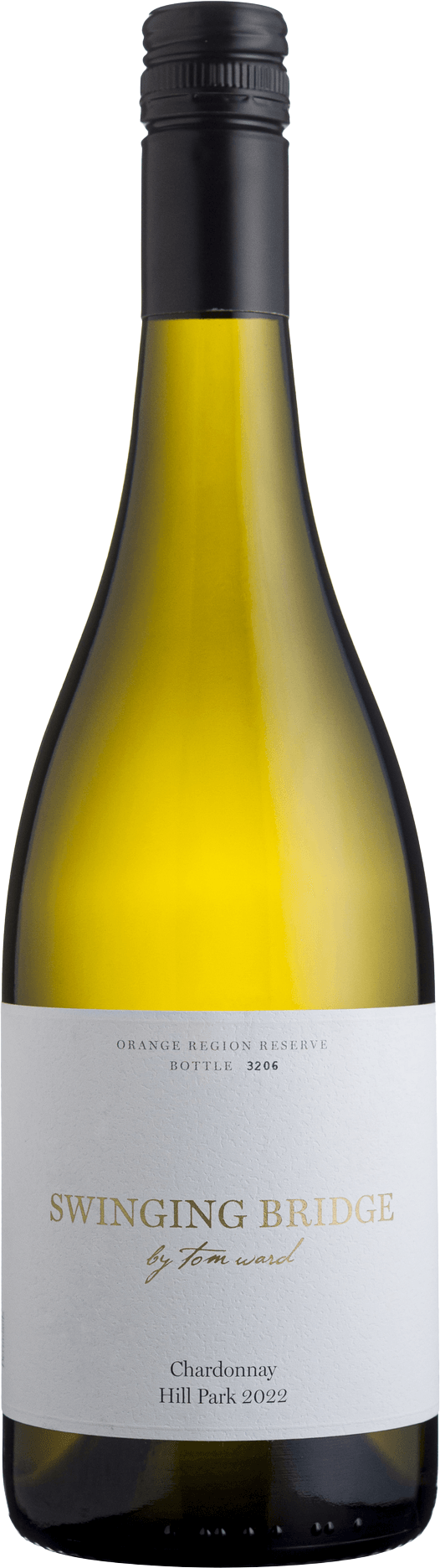 Swinging Bridge Hill Park Chardonnay 2022 bottle — Orange